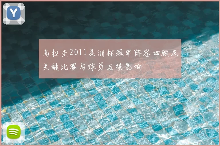 乌拉圭2011美洲杯冠军阵容回顾及关键比赛与球员后续影响