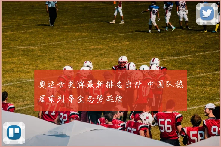奥运会奖牌最新排名出炉 中国队稳居前列争金态势延续